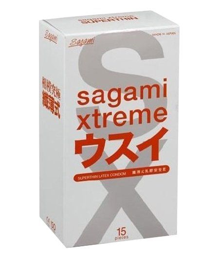 Презервативы ультратонкие SAGAMI Xtreme 0.04 (15 шт)