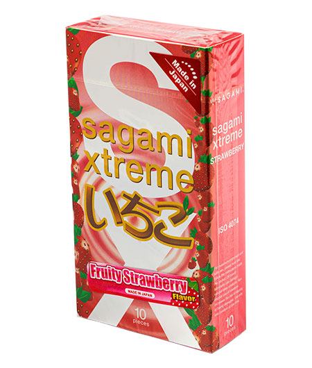 Презервативы Sagami Xtreme Strawberry (10 шт)
